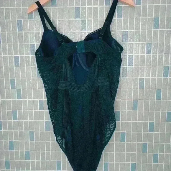 Push Up Bra Bodysuit Shape Wear Dark Green - Picture 12 of 14